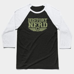 WW2 History Nerd Baseball T-Shirt